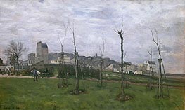 View of Montmartre from the Cite des Fleurs | Alfred Sisley | Painting Reproduction