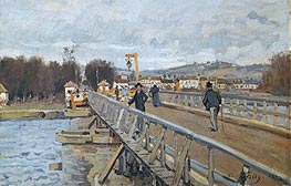 Alfred Sisley | Footbridge at Argenteuil | Giclée Canvas Print