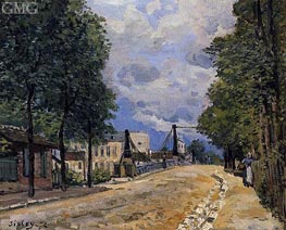 Die Straße nach Gennevilliers | Alfred Sisley | Gemälde Reproduktion