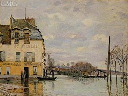 Alfred Sisley | Flood at Port-Marly | Giclée Canvas Print