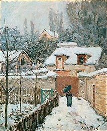 Snow at Louveciennes, 1874 by Alfred Sisley | Canvas Print