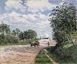 The Road to Nantes at Choisy le Roy, 1874 von Alfred Sisley | Leinwand Kunstdruck