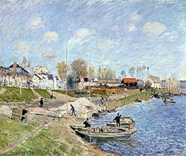 Sand on the Quayside, Port-Marly, 1875 by Alfred Sisley | Canvas Print