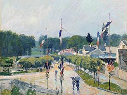 Fourteenth of July at Marly-le-Roi | Alfred Sisley | Painting Reproduction