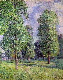 Landscape at Sevres, 1878 by Alfred Sisley | Canvas Print