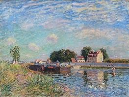 The Loing at Saint-Mammes, 1885 by Alfred Sisley | Canvas Print