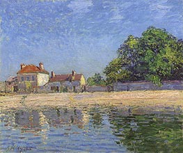 Banks of the Loing, Saint-Mammes, 1885 by Alfred Sisley | Canvas Print