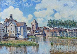 Moret-sur-Loing, the Porte de Bourgogne | Alfred Sisley | Gemälde Reproduktion