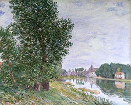 At Moret-sur-Loing, 1892 von Alfred Sisley | Leinwand Kunstdruck
