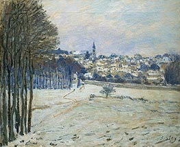 Snow at Marly-le-Roi, 1875 by Alfred Sisley | Canvas Print