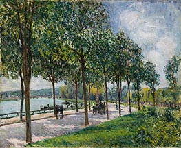 Allée of Chestnut Trees | Alfred Sisley | Gemälde Reproduktion