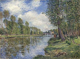Banks of the Loing River, 1885 by Alfred Sisley | Canvas Print