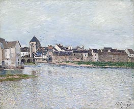 Bridge at Moret-sur-Loing, 1891 by Alfred Sisley | Canvas Print