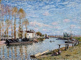 The Loing at Saint-Mammès, 1882 by Alfred Sisley | Canvas Print