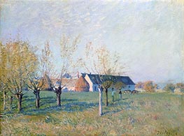The Farm | Alfred Sisley | Gemälde Reproduktion