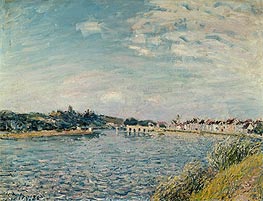 Landscape at Saint-Mammes | Alfred Sisley | Gemälde Reproduktion
