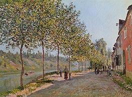 June Morning in Saint-Mammes, 1884 von Alfred Sisley | Leinwand Kunstdruck