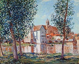 The Loing at Moret, September Morning, 1888 by Alfred Sisley | Canvas Print
