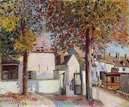 Moret-sur-Loing (Rue de Fosses), 1892 by Alfred Sisley | Canvas Print