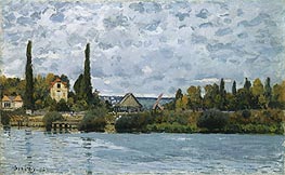 The Seine at Bougival, 1873 by Alfred Sisley | Canvas Print