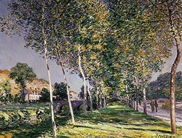 The Walk, 1890 von Alfred Sisley | Leinwand Kunstdruck