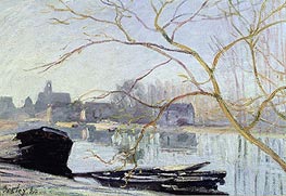 Le Loing-gelee Blanche | Alfred Sisley | Painting Reproduction