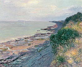 The Cliff at Penarth, Evening, Low Tide, 1897 von Alfred Sisley | Leinwand Kunstdruck