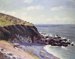 Lady's Cove, Langland Bay, 1897 von Alfred Sisley | Leinwand Kunstdruck