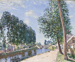 The Loing Canal at Moret | Alfred Sisley | Gemälde Reproduktion