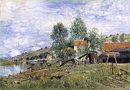 Boatyard at Saint-Mammes | Alfred Sisley | Gemälde Reproduktion