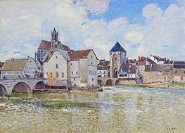 The Bridge at Moret, 1888 by Alfred Sisley | Canvas Print