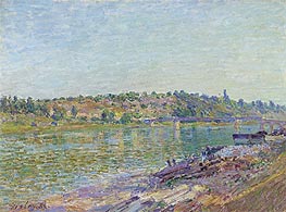 The slopes of the Celle-Sous-Moret, seen from St. Mammes | Alfred Sisley | Gemälde Reproduktion
