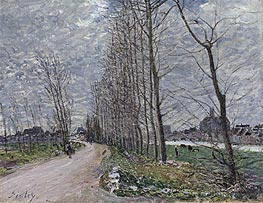 View of Moret-sur-Loing, 1890 von Alfred Sisley | Leinwand Kunstdruck