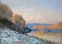Port Marly, Hoarfrost | Alfred Sisley | Painting Reproduction