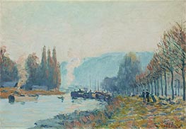 Seine at Bougival, 1873 by Alfred Sisley | Canvas Print