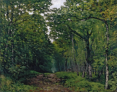 Avenue of Chestnut Trees near La Celle-Saint-Cloud, 1867 | Alfred Sisley | Giclée Leinwand Kunstdruck