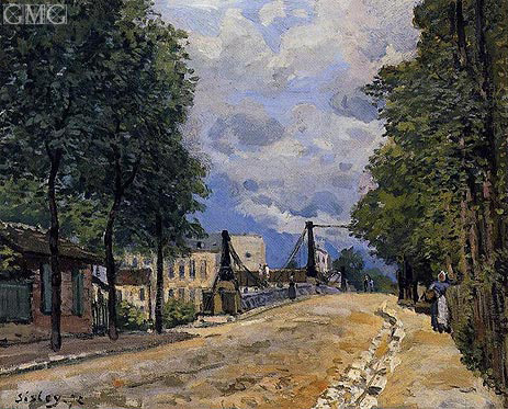 Die Straße nach Gennevilliers, 1872 | Alfred Sisley | Giclée Leinwand Kunstdruck