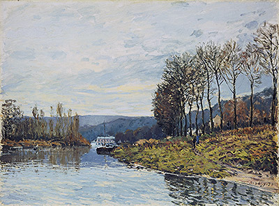 The Seine at Bougival, 1873 | Alfred Sisley | Giclée Leinwand Kunstdruck