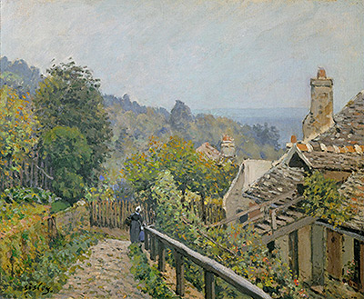 Louveciennes or, The Heights at Marly, 1873 | Alfred Sisley | Giclée Leinwand Kunstdruck