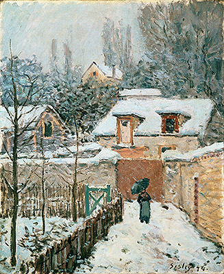Snow at Louveciennes, 1874 | Alfred Sisley | Giclée Leinwand Kunstdruck