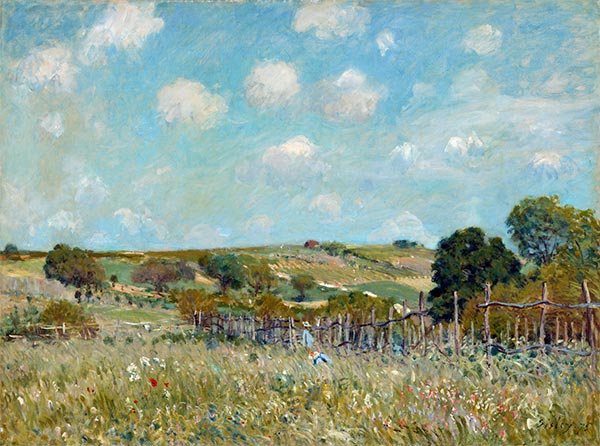 Meadow, 1875 | Alfred Sisley | Giclée Leinwand Kunstdruck