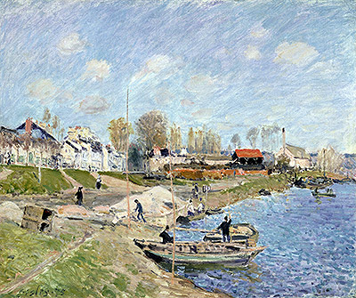 Sand on the Quayside, Port-Marly, 1875 | Alfred Sisley | Giclée Canvas Print
