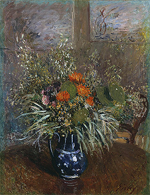 Still Life of Wild Flowers, 1875 | Alfred Sisley | Giclée Canvas Print
