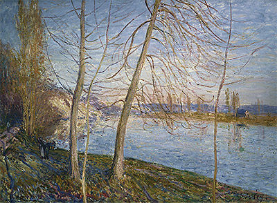 Winter Morning - Veneux, 1878 | Alfred Sisley | Giclée Leinwand Kunstdruck