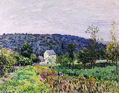 Autumn Evening on the Outskirts of Paris, 1879 | Alfred Sisley | Giclée Canvas Print