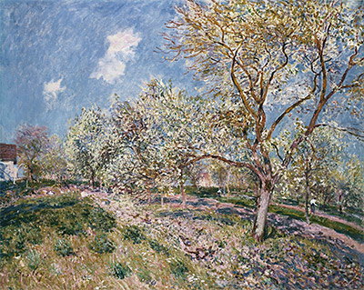 Springtime at Veneux, 1880 | Alfred Sisley | Giclée Leinwand Kunstdruck