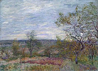 Windy Day at Veneux, 1882 | Alfred Sisley | Giclée Canvas Print