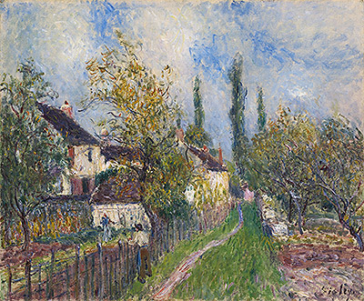Path at Sablons, 1883 | Alfred Sisley | Giclée Leinwand Kunstdruck