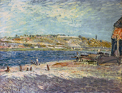 River Banks at Saint-Mammes, 1884 | Alfred Sisley | Giclée Leinwand Kunstdruck