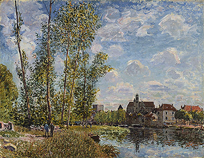 Moret, View from the Loing, May Afternoon, 1888 | Alfred Sisley